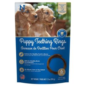 N-Bone Puppy Teething Rings Peanut Butter Flavor - 6 count